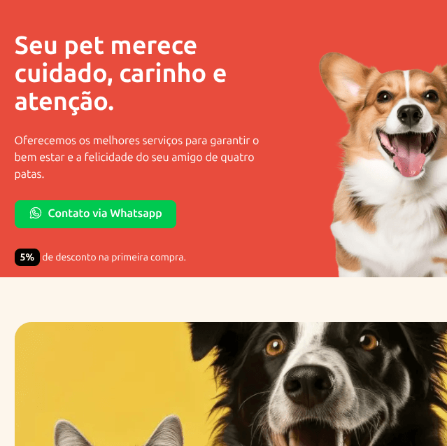 PetCare - Landing Page
